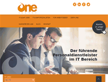 Tablet Screenshot of oneagency.ch